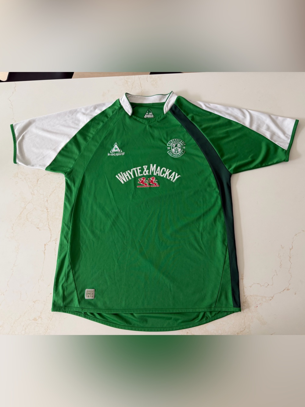 Le Coq Sportif Hibernian Edinburgh FC Soccer Jersey